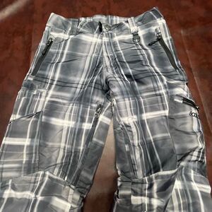 Boulder‎ Gear black grey snowboard ski pants, size medium 8/10